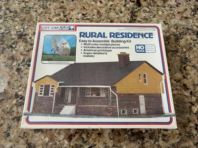 Vintage Life Like Ho Rural Residence Kit New In Box - Image 1 of 4