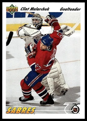 Clint Malarchuk 1991-92 Upper Deck #368 - Image 1 of 2
