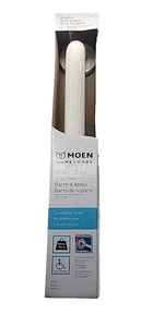 Moen 18" Grab Bar LR8918W Home Care Glacier White Concealed Flange Secure Mount - Picture 1 of 3