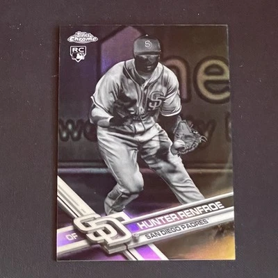 2017 Topps Chrome - Hunter Renfroe #18  Negative Refractor Rookie RC Fielding  - Image 1 of 2