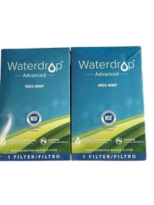 Waterdrop Advanced WDS-MWF Refrigerator Water Filter Replacement New Sealed Two - Picture 1 of 5