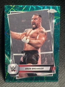 2025 Topps Chrome WWE Bron Breakker Teal Lazer Refractor 28/175 - Picture 1 of 5