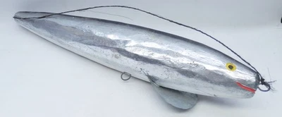 Señuelo de pesca de madera grande ¡MÁS DE 20" DE LARGO! Pieza de decoración Foto 1 de 4