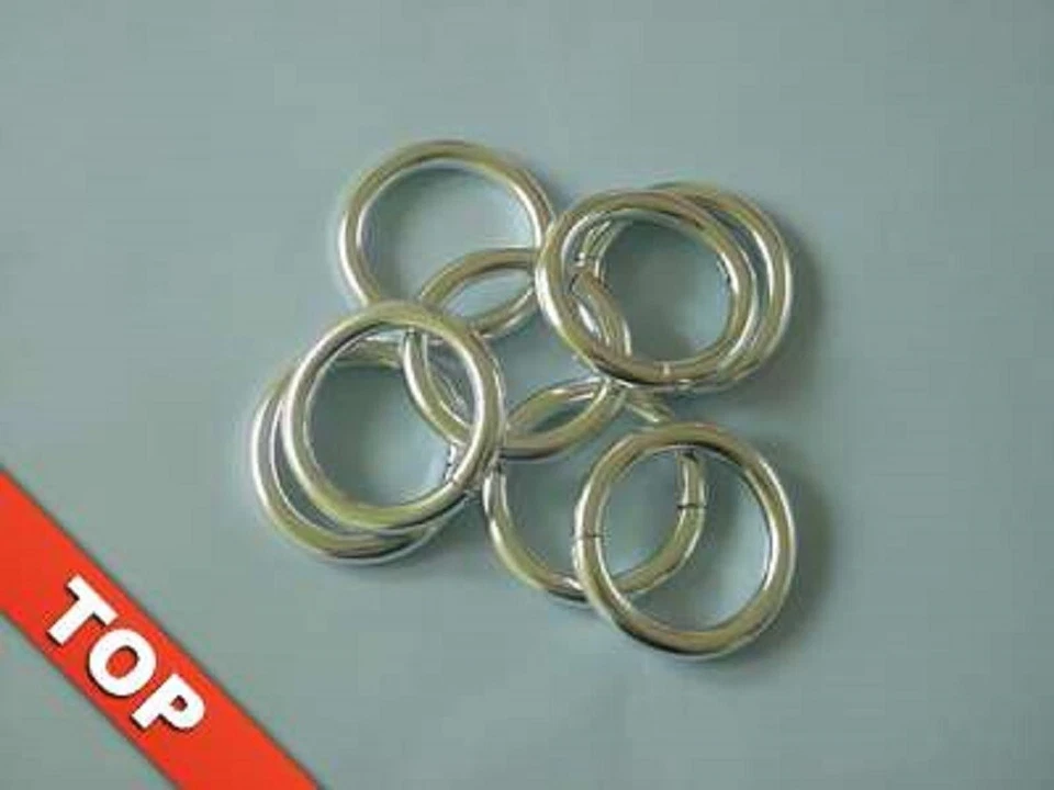 14 Pz. Anelli per Tenda Doccia Argento Lucido! Qualità Top Tenda Della Doccia - Immagine 1 di 1