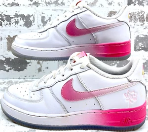 Nike Air Force 1 '07 GS San Francisco Pack Lotus Flower Size 6Y Youth FD1023-100 - Picture 1 of 14