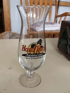 Hard Rock Cafe Hurricane Tall Drink/Beer SAN FRANCISCO Glass - Picture 1 of 1