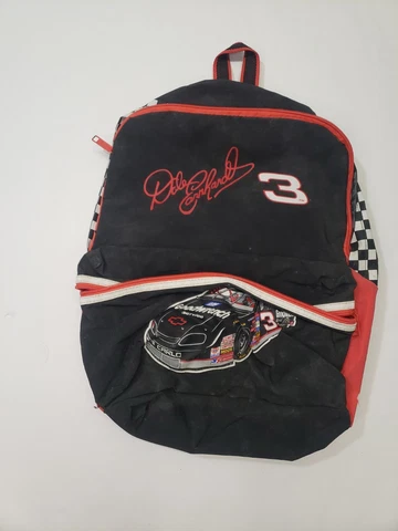 Vintage 90s NASCAR Dale Earnhardt #3 Backpack ADS Sports **READ** Cover