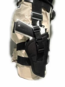 Tactical thigh Gun holster With Magazine Pouch For Ruger P-94,P-95,P-97,SR9,SR40 - Picture 1 of 3