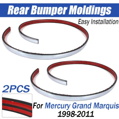 For 1998-2011 Mercury Grand Marquis 2 Rear Bumper Moldings Adhesive F8MZ17C830AA Foto 1 de 4