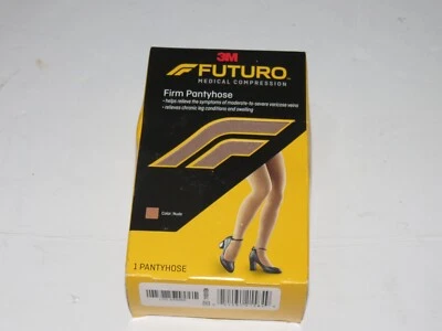 sh3 Futuro Firm Pantyhose Medical Compression Leg Swelling Relief Tan Size Plus - Image 1 of 2