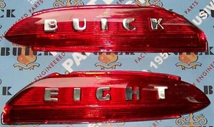 1950-1952 BUICK OCHO NUEVAS LENTES DE PLÁSTICO TRONCAL + Catálogo de piezas de Buick - Imagen 1 de 3