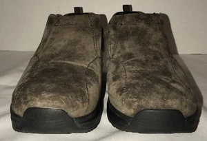 Skechers Shape Ups Size 8.5 Brown Suede Toning Walking Slip On Shoes SN 66514  - Picture 1 of 12