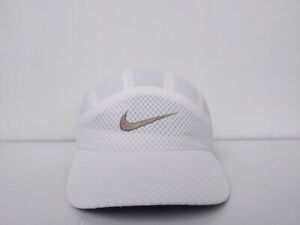 Vtg. 6 Panel Nike TAILWIND Hat Cap White Full Mesh Gray Swoosh
