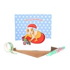 Guinea Pig Father Christmas Card - Personalised Card - Santa Claus Xmas Card
