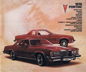1976 GM PONTIAC Grand Prix – Catalina USA Prospekt range brochure