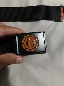Element Skateboard Gürtelschnalle Gürtel schwarz orange j10 - Bild 1 von 5