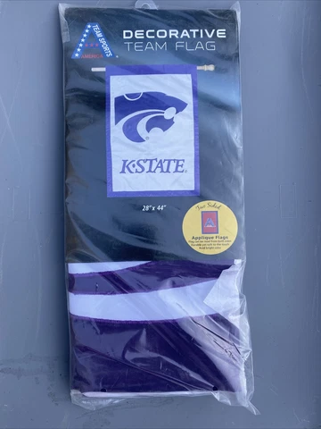 K State University Decorative House Flag 28" x 44" Kansas State Wildcats Flag Cover