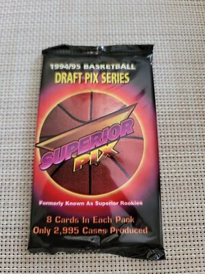 1994/95 Superior Pix Basketball Cards 4 Packs Shaq, Kidd, Mourning Autograph - Image 1 of 4