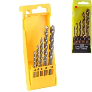 4-10mm HSS Cobalt Jobber Twist Drill Bit Set for Stainless Steel Hard Metal 5Pc - Picture 1 of 6