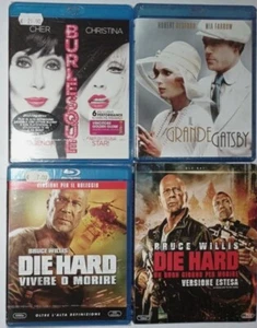 Blu Ray Burlesque + Il Grande Gatsby + Die Hard Vivere o Morire + Un Buon Giorno - Foto 1 di 5