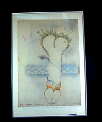 Maria Lahr (*1954) New York MAN HATT´N - Phallus - num. 14/200 + Widmung 83x59 - Bild 1 von 4