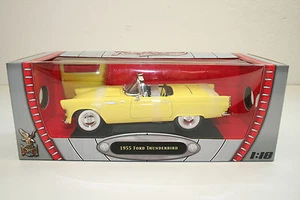MODELLAUTO 1 : 18: 1955 FORD THUNDERBIRD, gelb, Road Signature, NEU & OVP! A1 - Bild 1 von 5