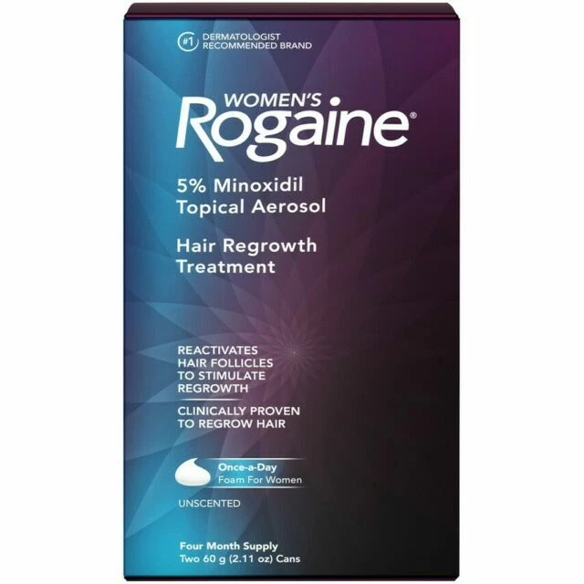 ROGAINE Women's 5% Minoxidil Topical Aerosol Hair Regrowth Treatment Foam - 2.11oz