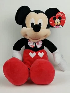Disney Mickey Mouse Hearts Heart Bow Tie 16” Plush with tags just play love - Picture 1 of 12