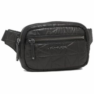 🌸NWT Michael Kors Winnie belt bag Crossbody quilted travel pouch black