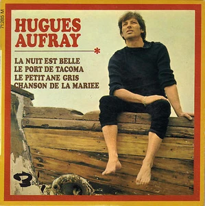 HUGUES AUFRAY LA NUIT EST BELLE FRENCH ORIG EP - Imagen 1 de 1