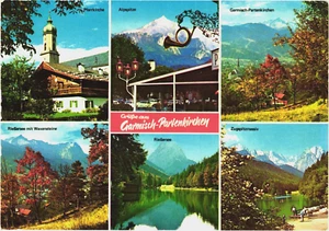 Postcard:  Greetings from Garmisch-Partenkirchen, ca. 1974, Bavaria, Germany - Picture 1 of 2