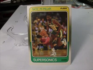 1988-89 Fleer Basketball #110 - Nate McMillan - Seattle SuperSonics 88-222 - Picture 1 of 2