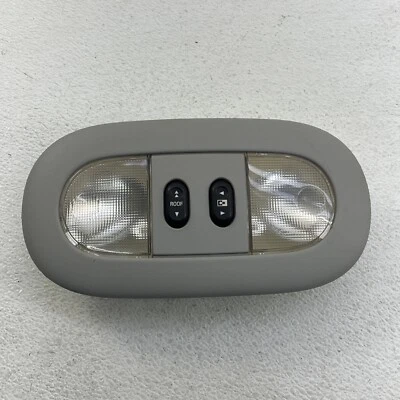 04-08 Ford F-150 Overhead Dome Light w/ Sunroof & Rear Window Switch Gray OEM - Image 1 of 4