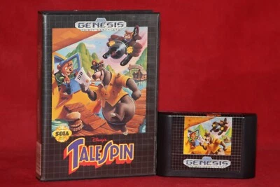 Disney's TaleSpin (Sega Genesis, 1992) Authentic Game Cartridge + Case - Image 1 of 4