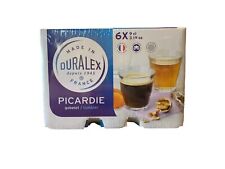 Duralex Picardie Glass Espresso Cups Shot Glasses Set Clear 3 1/8oz X6