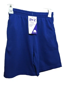 BNWT Kids Sz 4 LW Reid Royal Blue Elastic Waist School Sports Rugby Knit Shorts - Picture 1 of 1
