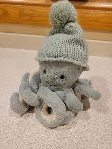 Jellycat Cozi Odell Octopus In Hat Retired Teal Green Small Plush - Picture 1 of 9