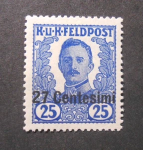 ITALIA,ITALY 1918 Occ.Austriaca" F.AUSTRIA posta da campo SVR" 27c su 25h MH* - Imagen 1 de 1