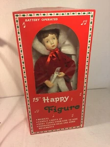 Figura Happy Company de 15" vintage a batería Navidad - Imagen 1 de 3