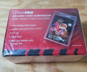 50ct (1/4) Box Ultra Pro Semi Rigid Card Holders for Grading Submissions PSA/BGS - Picture 1 of 4