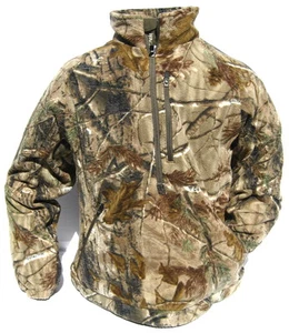 Cabela's Dimension Fleece 1/4 Zip WindShear Scent Hunting Pullover Jacket XL - Picture 1 of 9