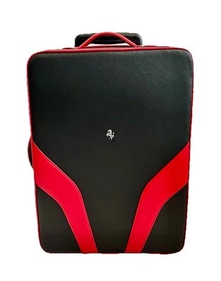 Ferrari-Branded Rolling Suitcase Carry-On Bag 21”x15”x7” Authentic   - Image 1 of 4