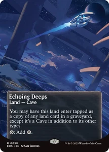 Echoing Deeps 0058 ~ **Sin fronteras** Raro Como Nuevo Magic The Gathering Edge of Eternities - Imagen 1 de 1