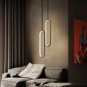 Moderne LED Pendelleuchte minimalistisch Kronleuchter Schlafzimmer Lounge - Bild 1 von 10