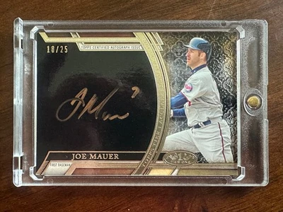 2015 Tier One Joe Mauer Bronze Ink Auto /25 On Card Twins HOF - Image 1 of 3
