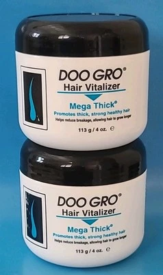 DOO GRO Mega Thick Hair Vitalizer 4oz - Helps Reduce Breakage, Longer Hair - 2PK - Image 1 of 4