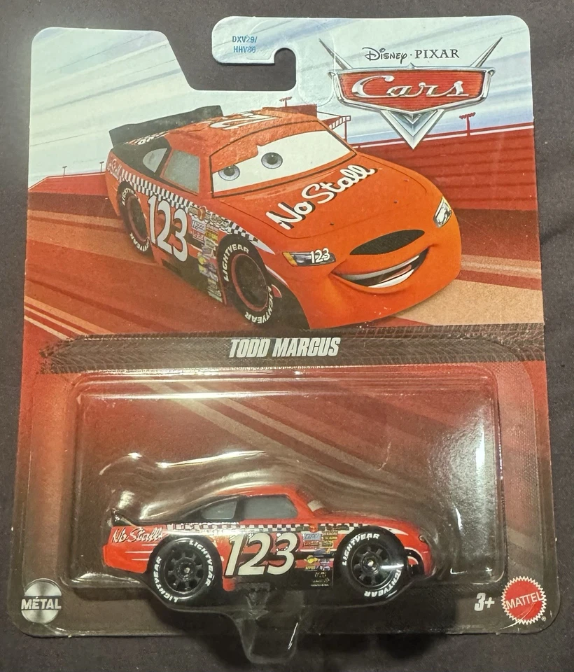 Coches Disney Pixar TODD MARCUS 123 sin pérdida 2025 Mattel Metal Foto 1 de 1