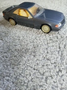 Mercedes 500 SL 1989 Toy Car Grey 7" Hardtop Doors Open Good Cond - World Ship - Picture 1 of 21
