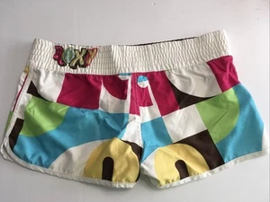 Vintage Roxy Woman’s Board Shorts Size 9 Multicolor Swim Surf Beach EUC - Picture 1 of 9