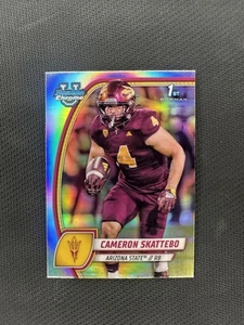 2024 Bowman University Chrome Cameron Skattebo Refractor - Bild 1 von 2